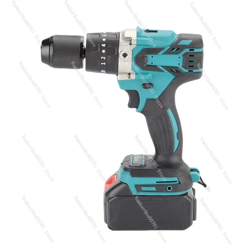 High power brushless lithium electric drill rechargeable pistol drill 13mm three functions