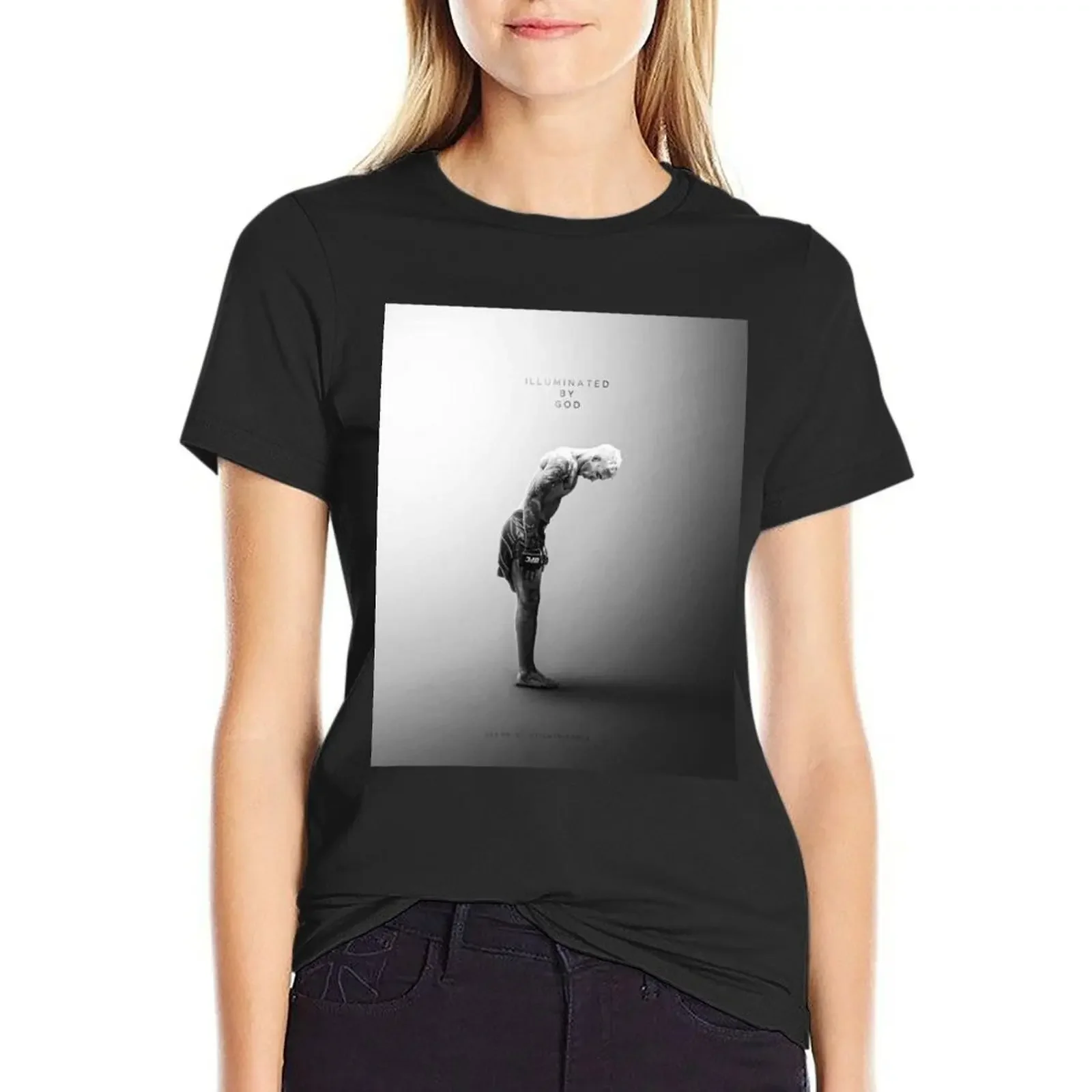 

charles oliveira T-Shirt hippie clothes vintage tops quick drying Summer Women's clothing