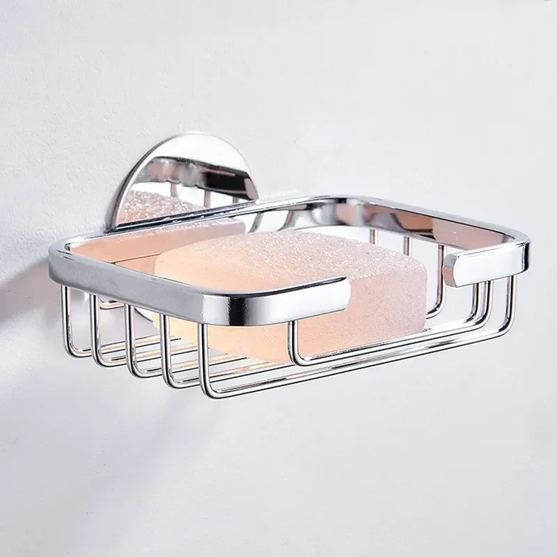 Stainless Steel Soap Dishes Wall Mounted Shower Soap Holder Bathroom Storage Box Container Soap Dish Basket Tray Rack