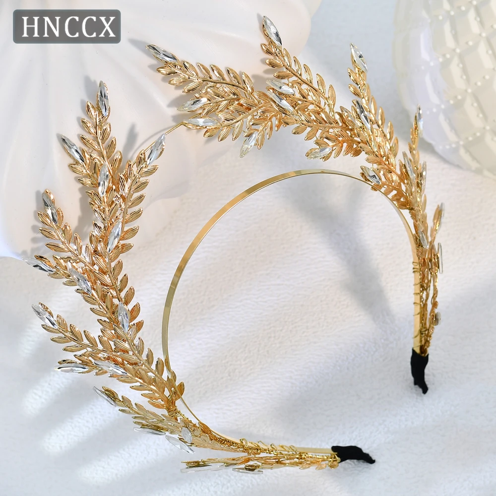 

YouLaPan Exquisite Bridal Alloy Wheat Head Hoop Wedding Gold Color Hair Accessories Elegnt Women Headwear Party Headpiece HP978