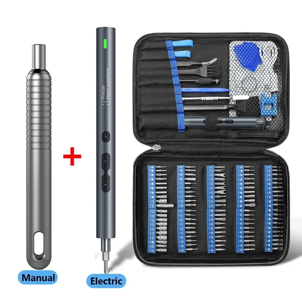 Precision Electric Screwdriver Set 121 in 1 Power Tools Hand Kits Rechargeable Wireless Mini Small Bits for Xiaomi Mobile Repair