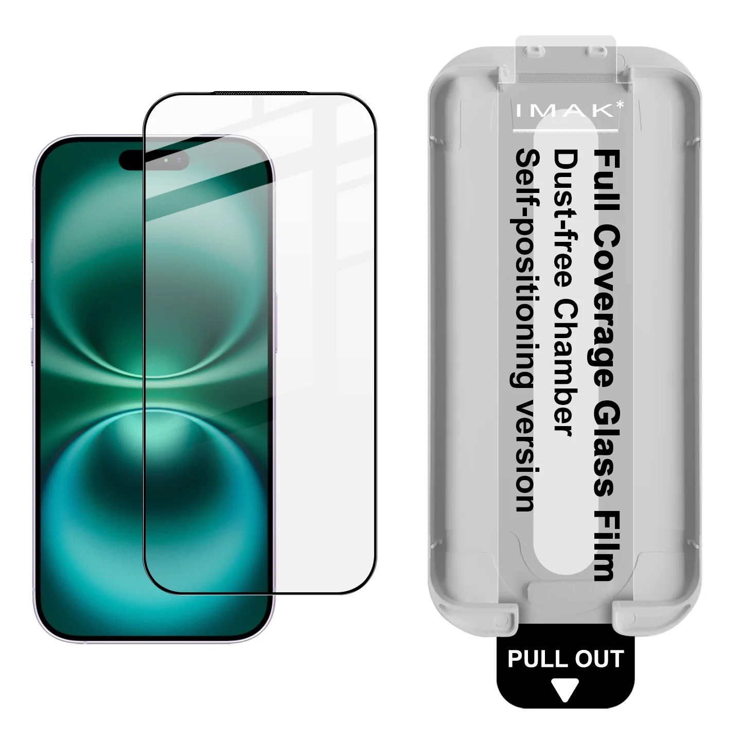 Tempered Glass for iPhone18 Pro Max  Dust-free Chamber Locator Film IMAK Pro+ Support Fingerprint