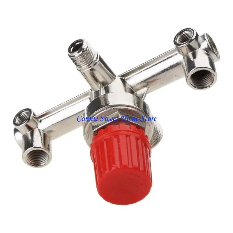 LXAF Double Outlet Tuboy Air Doldy Compressor Switch منظم الضغط لملحقات جزء تركيب الصمام مع V- 3 رؤوس #5