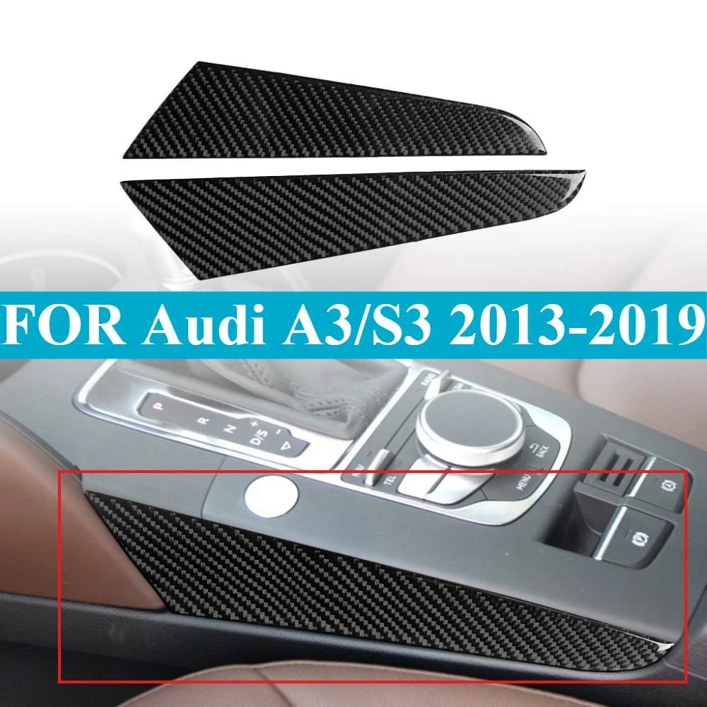 

FOR Audi A3/S3 2013-2019 Carbon Fiber Gear Shift Side Panel Left/Right Hand Drive OEM Fit Interior Trim Upgrade Accessories Kit