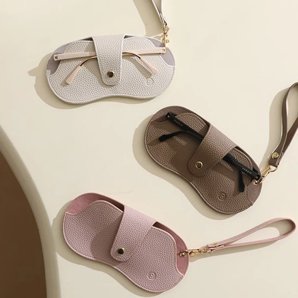 حافظة نظارات شمسية محمولة حقيبة نظارات لقصر النظر حافظة بإطار مصنوعة يدويًا حافظة نظارات للاستخدام اليومي تخزين النظارات إكسسوارات عصرية