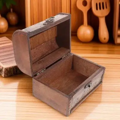 

Wooden Jewelry Storage Box Case for Rings Earrings Necklaces Bracelets Decorative Organizer Trinket Container Gift