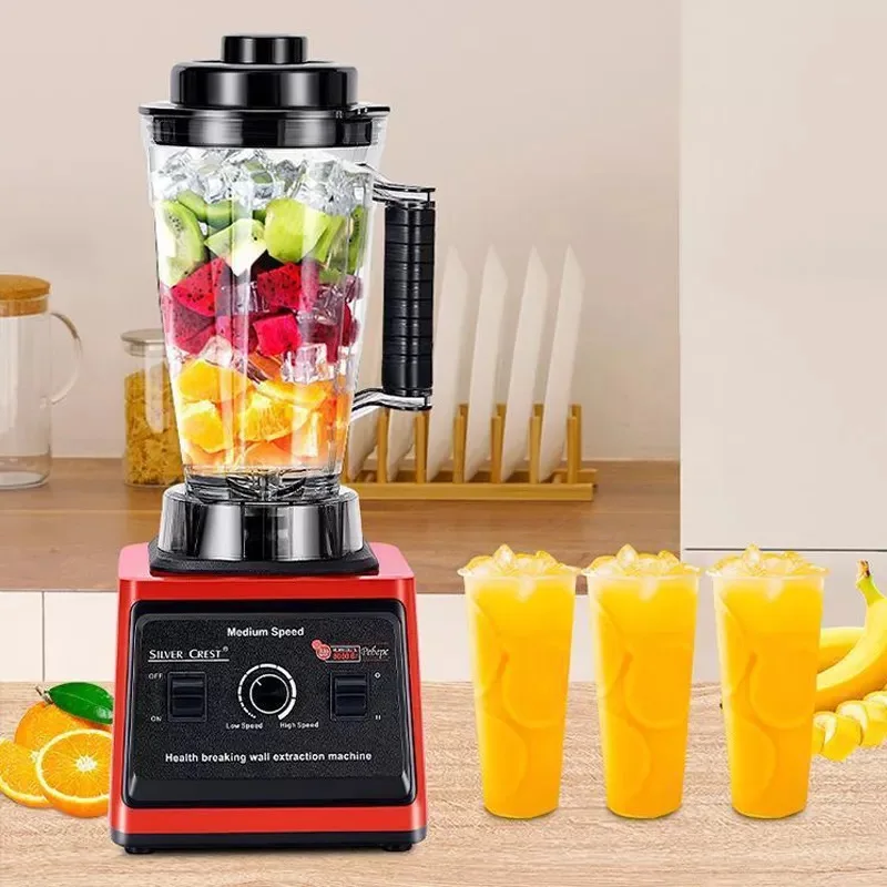 

2024 В наличии Блендер 2 в 1 Silver Crest мощностью 8000 Вт для домашнего использования с 2 чашками