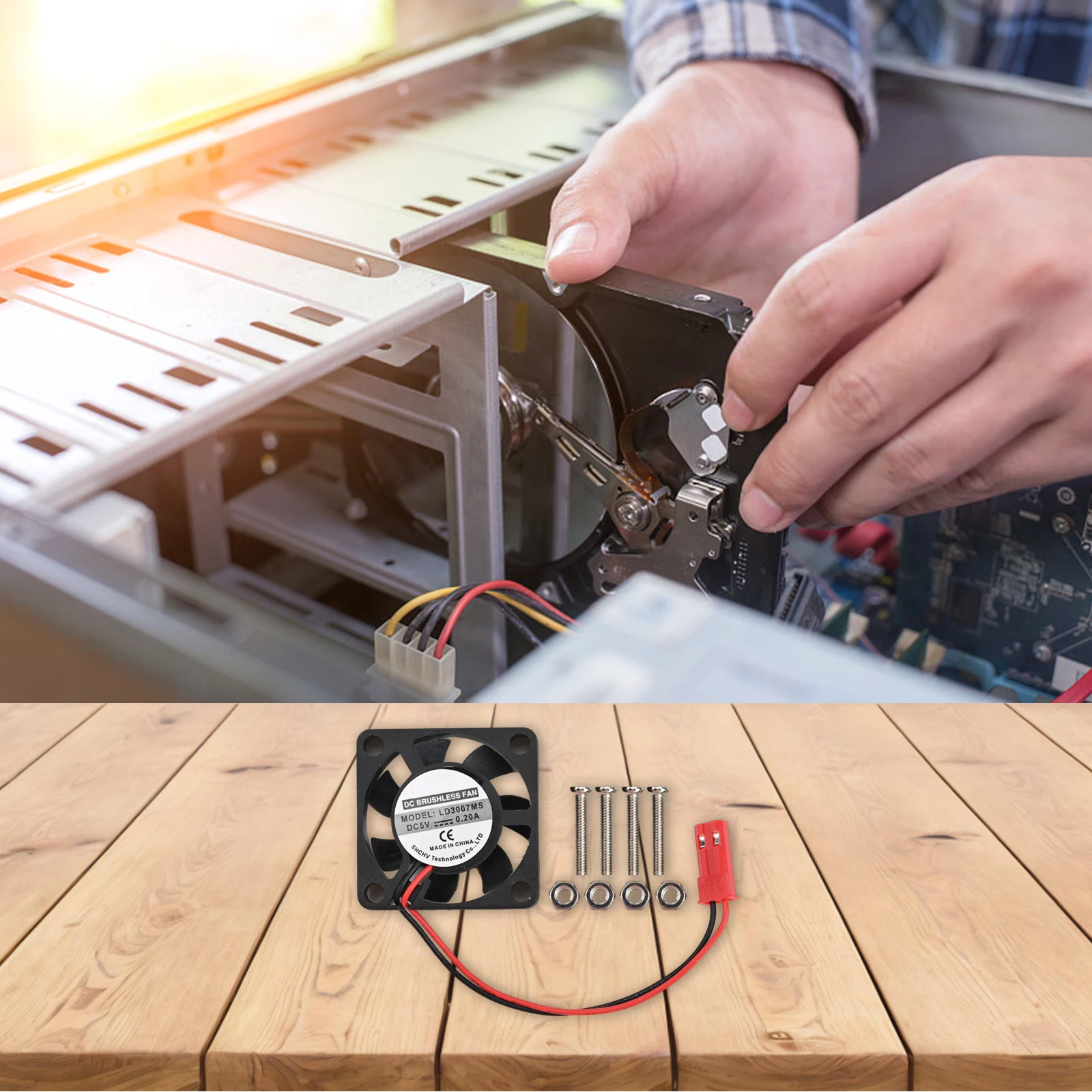 

Computer Cooling Black 5V Cooling Fan Efficient Fan For Electronics Performance Fan Super Quiet Fan Optimal Cooling