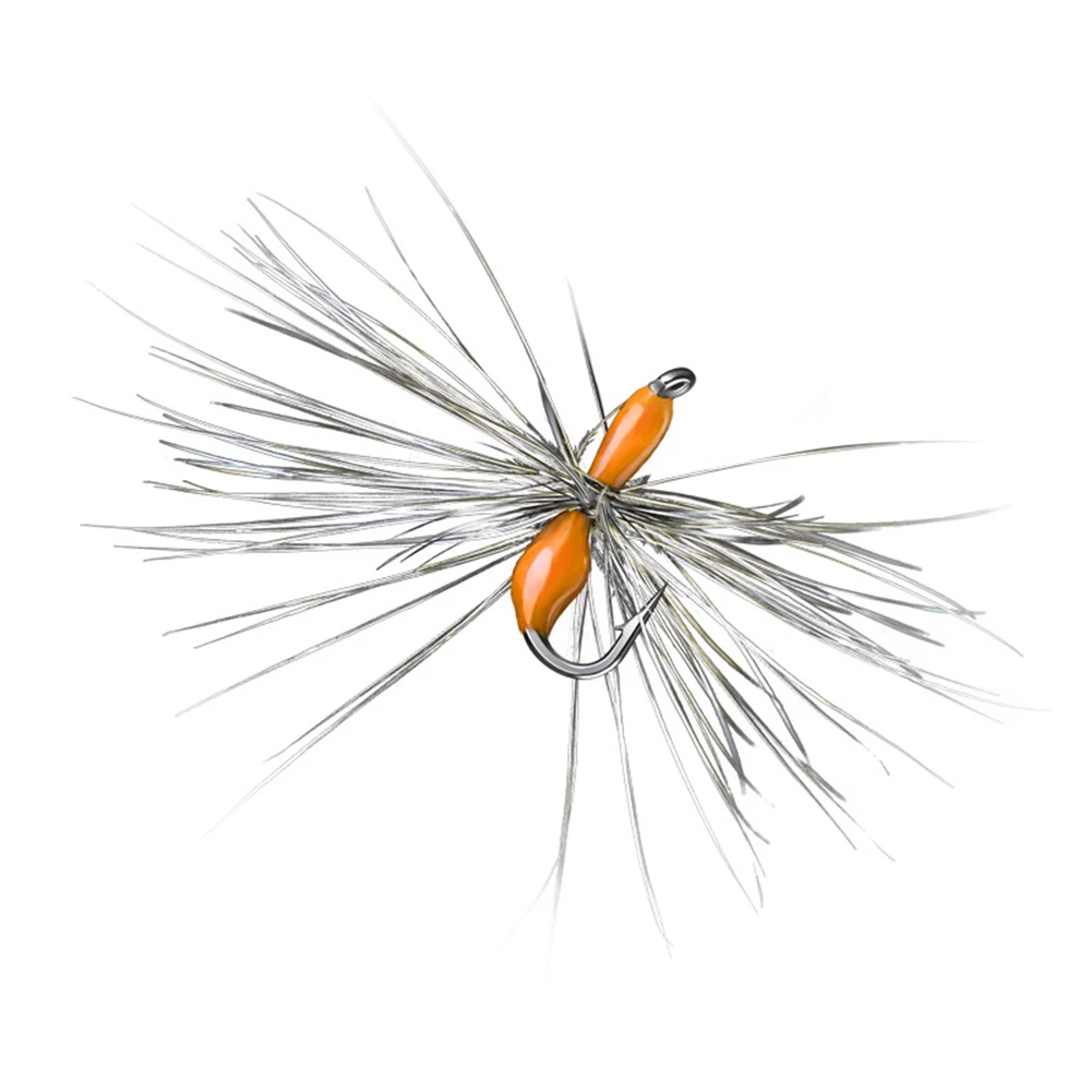 Hand Tied Fly Hooks with Natural Appeal for Dace and Trout 5-Piece Box Format for Easy Transport and Streamside Accessibility