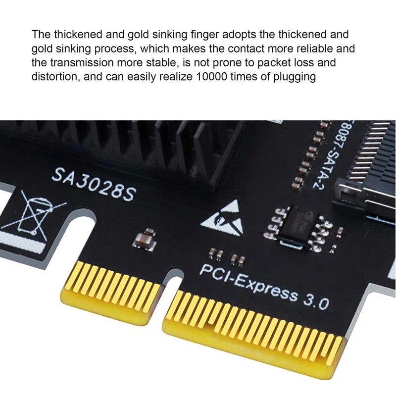 Top-PCI-E To SFF-8087 Adapter Card 8 Disks Mini SAS/SATA3.0 Hard Disk Expansion Card 6G8 Port Hard Disk Card