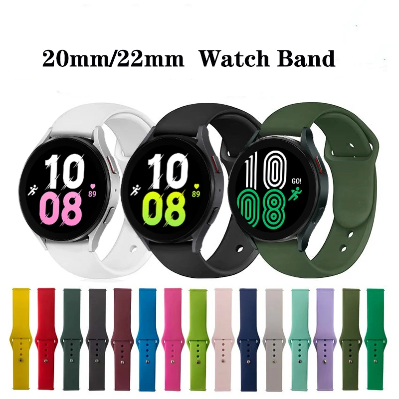 

20/22mm Watch Strap for Samsung Galaxy Watch 4/classic 46mm Active 2 44mm/40mm 3 45mm S3 Smartwatch Bracelet Amazfit GTS 3/2/bip