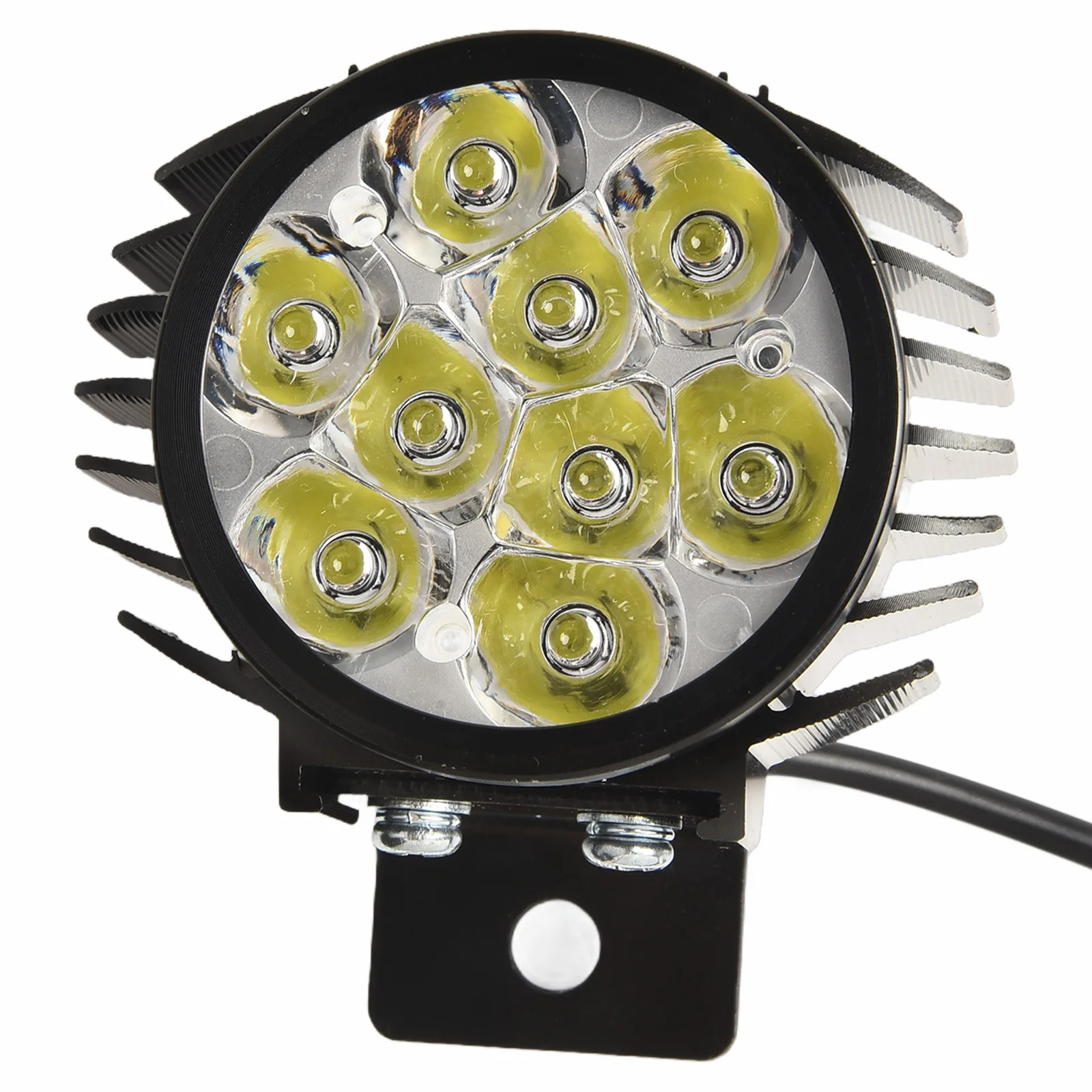 Electric Bicycle LED Headlight 24V-60V 4/9 Front Lamp For E-bike High Brightness Spotlight Cycling Replacement Accessories