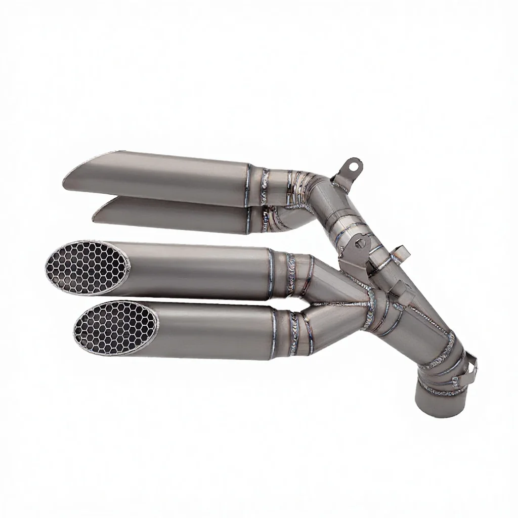 New Motorcycle Titanium Alloy Exhaust System Pipe for Brutale 1000 Fits Original Front Middle Link 2