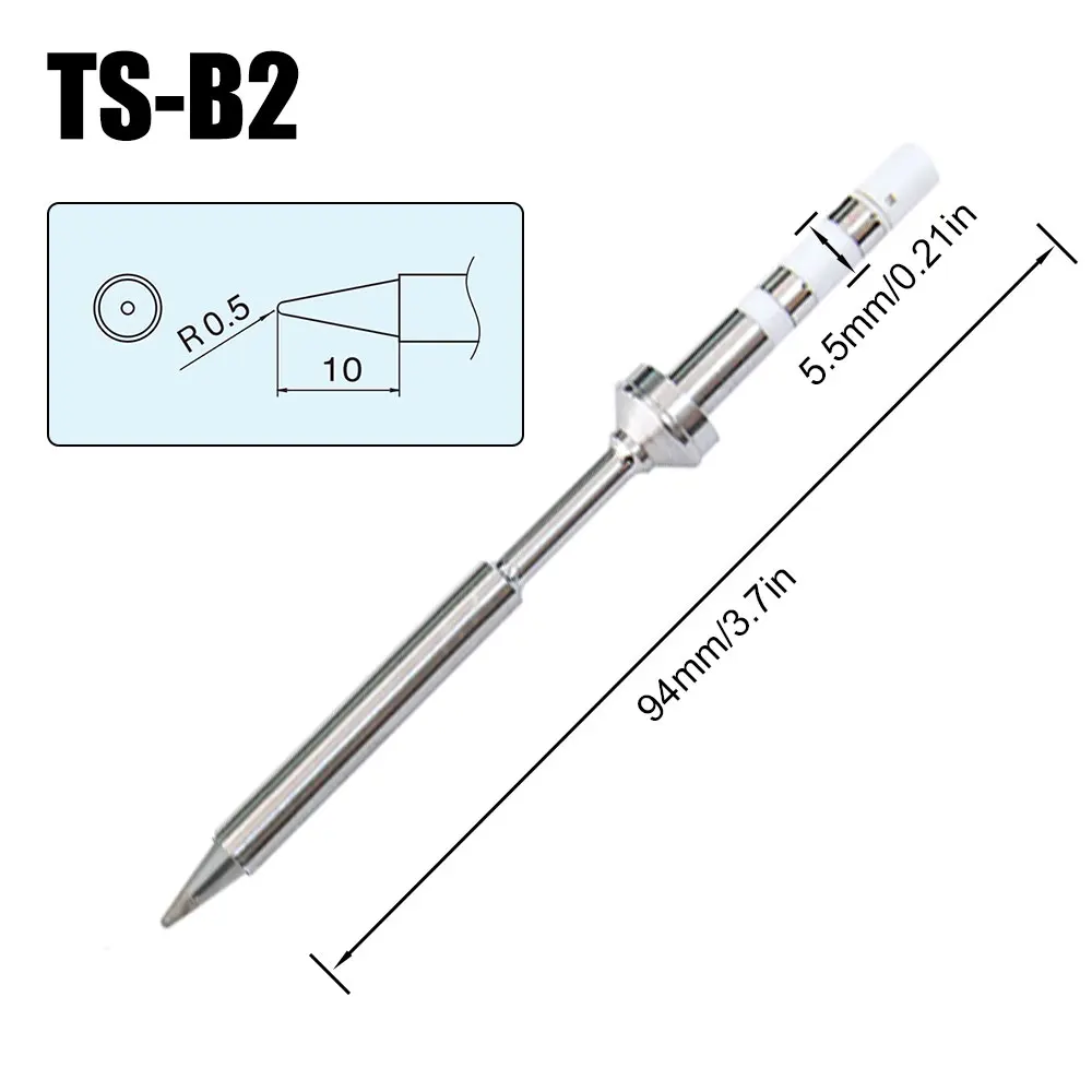 Punte per saldatore PINE64 TS100 Ts101 Sostituzione vari modelli di punta per saldatore elettrico Pinecil V2 Serie TS BC2 ILS K