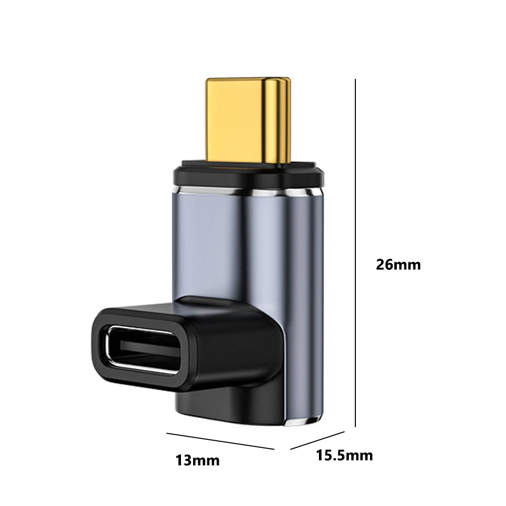 USB4.0 40Gbps Magnetische Type-C Adapter Voor Thunderbolt 4 Pd 100W Elleboog Magnetische Adapter Aluminium Hoge-Snelheid Ondersteuning 8K 60Hz