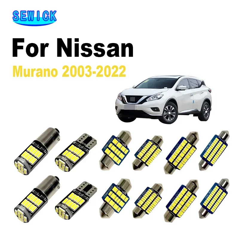 

Интерьерная панель дверь Dome светодиодный Kit Аксессуары для Nissan Murano Z50 Z51 Z52 2003-2008 2014 2015 2017 2019 2020 2021 2022