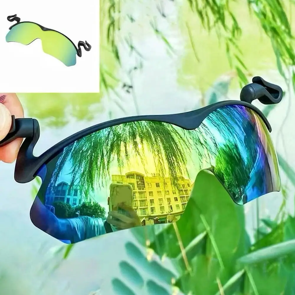 Adjustable Clip Cap Sports Sunglasses Clip On Hat UV Protection Cycling Goggles Flip-Up Cover Fishing Biking Eyewear Summer