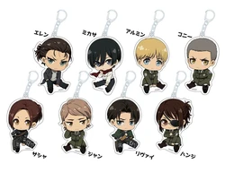 Hot Anime Attack on Titan Acrylic Keychai Model Figure Cosplay Plate Holder Topper Birthday Fans Christmas Desk Decor Plate Gift