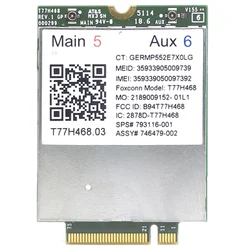 4G Module LT4211 T77H468 GOBI5000 LTE/EV-DO/HSPA+WWAN Card SPS:793116-001 For HP LT4211 Elitebook 740 750 820 840 850 G2/810 G3