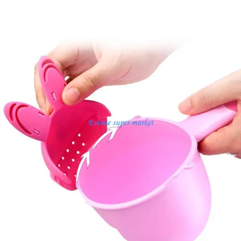 

090B Baby Bath Waterfall Rinser Kids Shampoo Rinse Cup Cartoon Shower Washing for Head Watering Spoon Bathing Cups