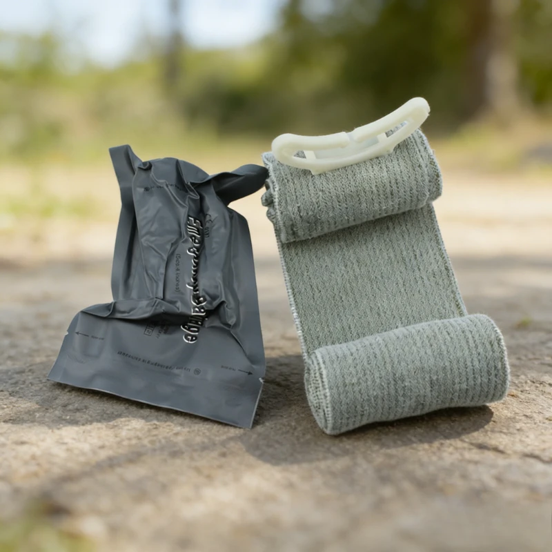 

1PC Vacuum Compressed First Aid Trauma Hemostatic Bandage Tactical Elastic Bandage Outdoor Emergency Tool