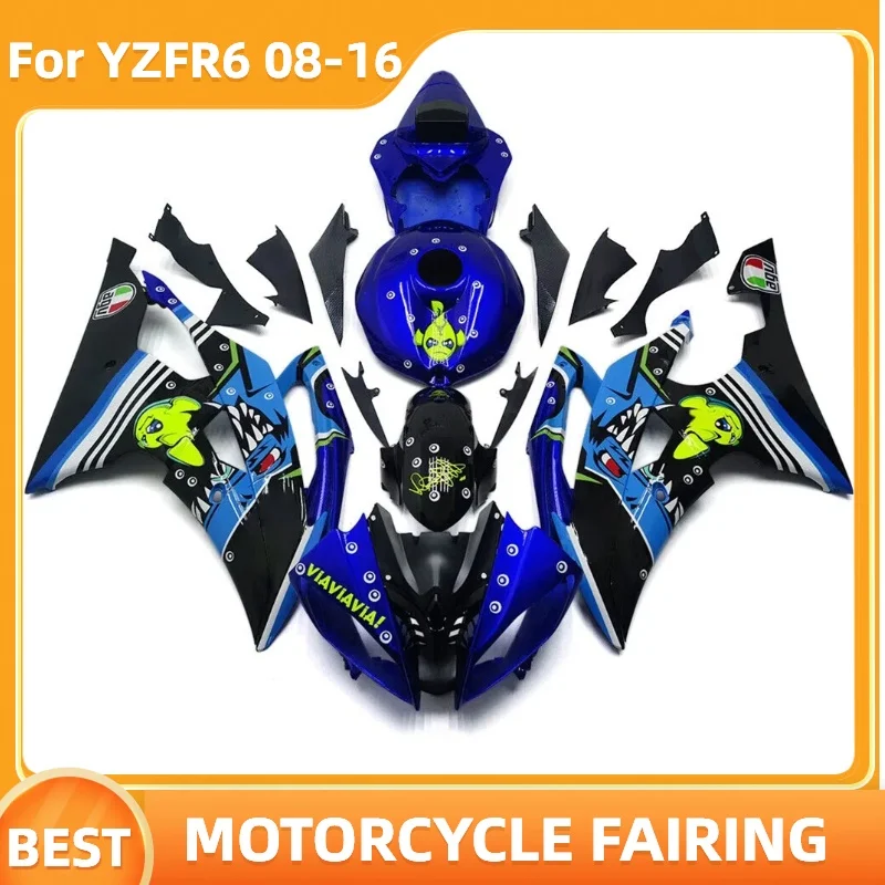

YZF R6 YZF-R6 2008-2016 Комплект обтекателя мотоцикла для шоссейных гонок для YZFR6 2008 2013 2014 2015 2016 Обвес из АБС-пластика для ремонта кузова