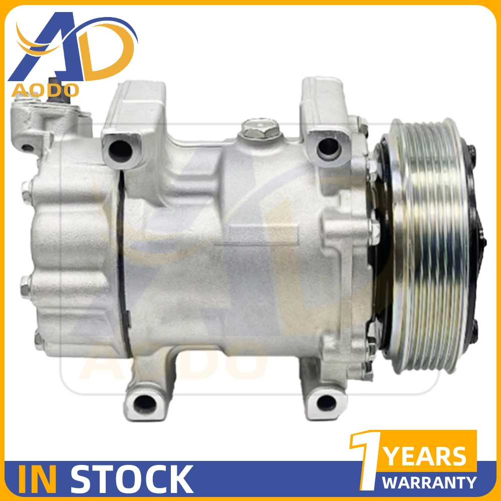 SD6V12 AC Compressor For PEUGEOT 206 307 PARTNER Bipper 9639078180 9646273380 9655191580 9655191680 6453LS 9646273880