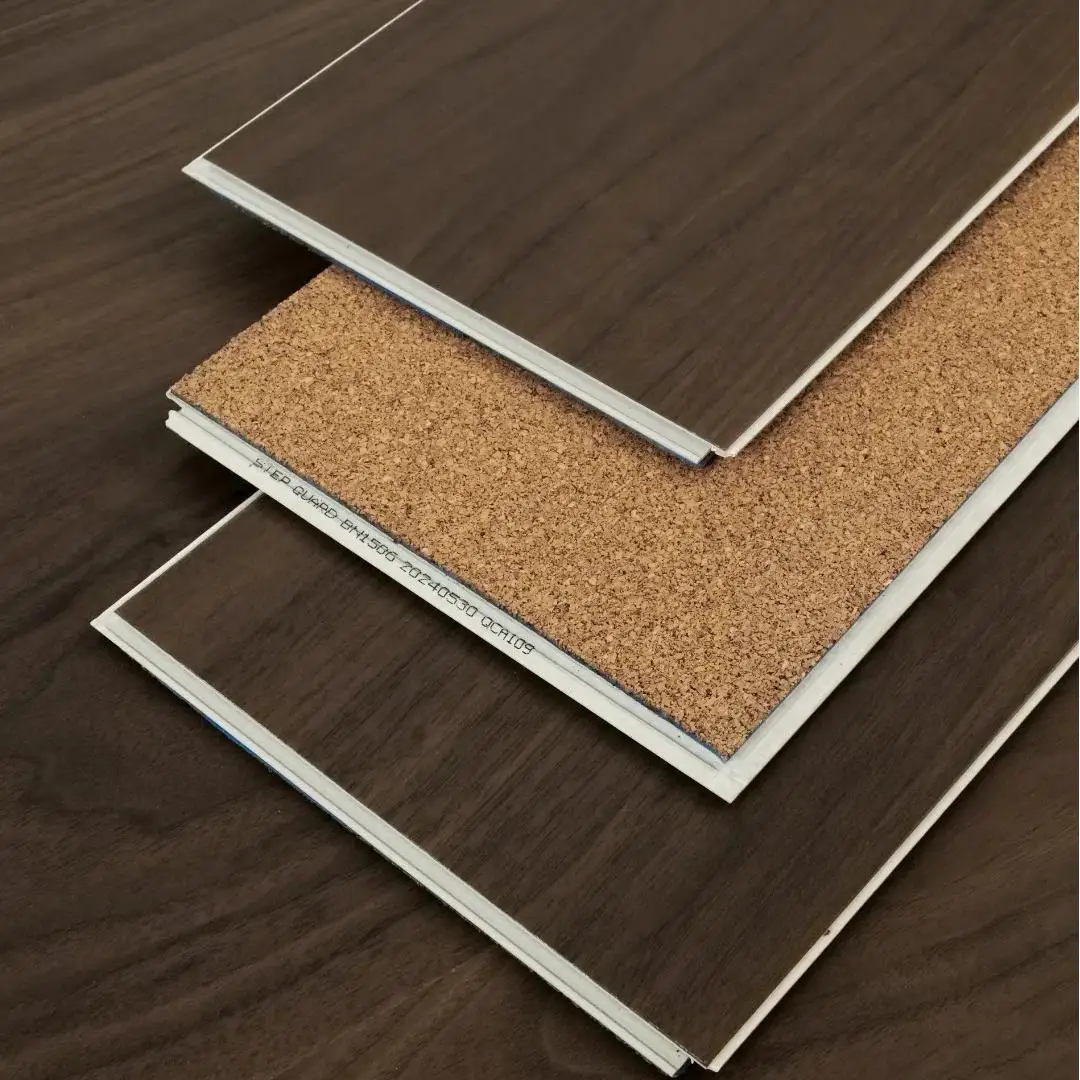 Plancher SPC étanche de haute qualité, hybride commerciale en vinyle, clic, résistant aux empreintes, résistant à l'usure pour salle de bain
