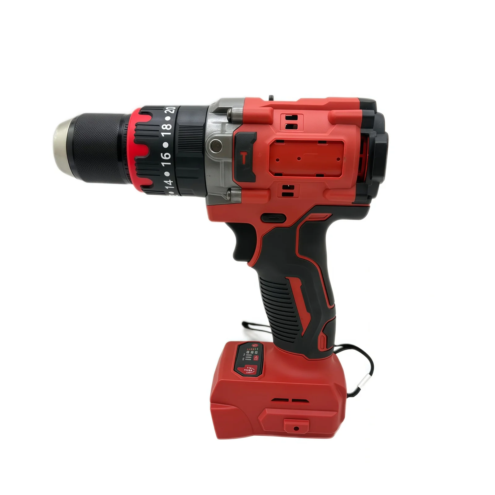 

Brushless Electric Drill 13mm Chuck Cordless Impact Hammer Drill Screwdriver 20+3 Torque Tools For Milwaukee Battery