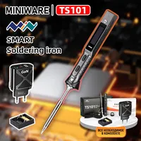 Original TS101 Soldering Iron 65W Mini Programmable Thermostat LCD Displays TS100 Soldering Iron Upgrade with PD Plug Tip Set