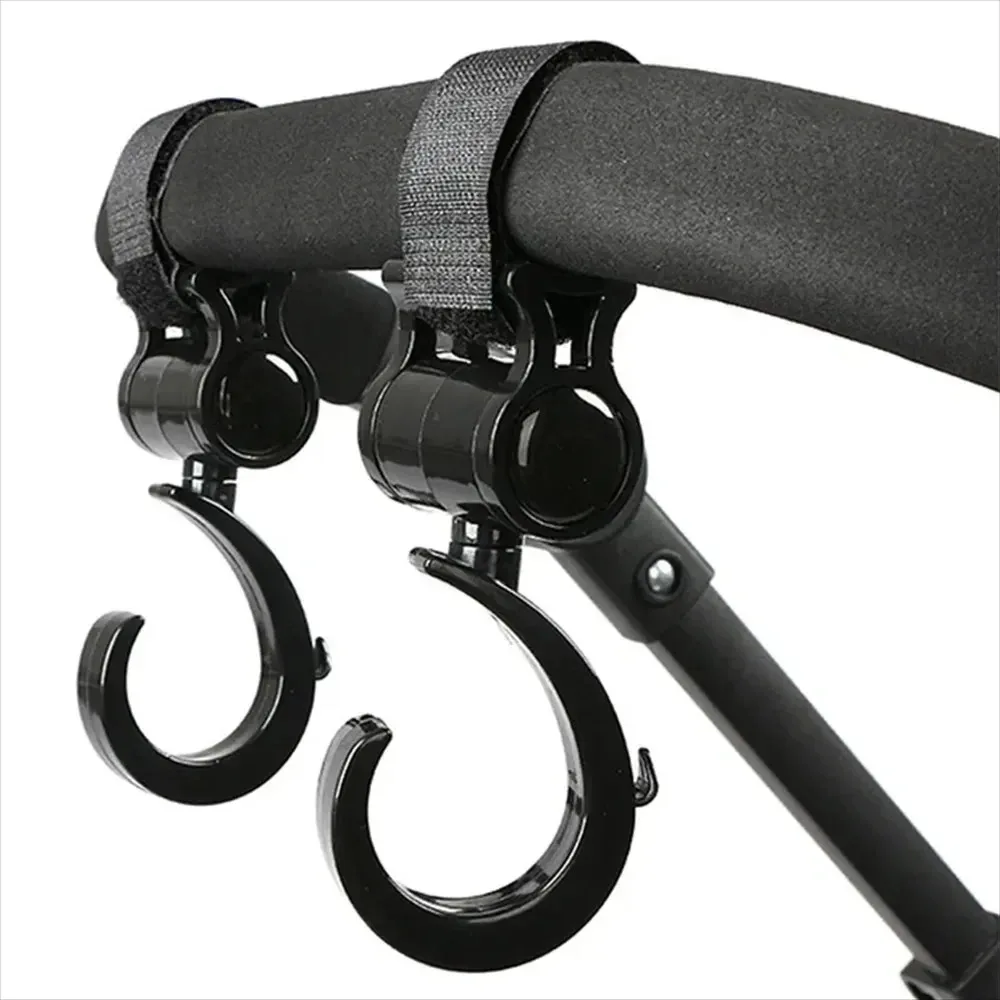 Hooks for Stroller Car Shopping Cart Hooks Baby Stroller Accessories Rotate 360 Degree Hook Pram Organizer Bag Hanger