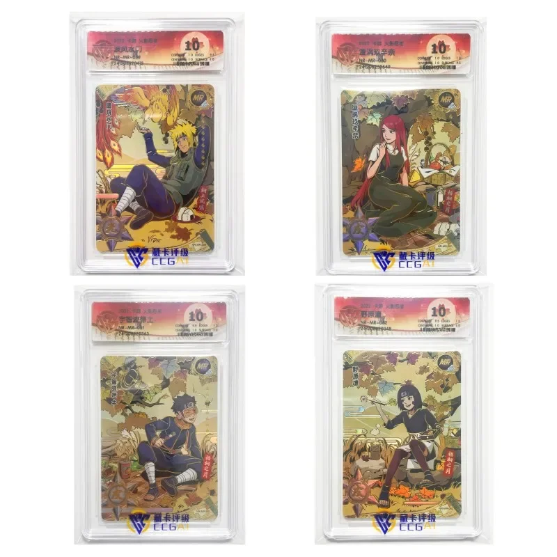 KAYOU Genuine Naruto MR Card T2W6 MR 9.5 to 10 CCG Rating Card Sakura Haruno Minato Rare Collection Card Toy Gift