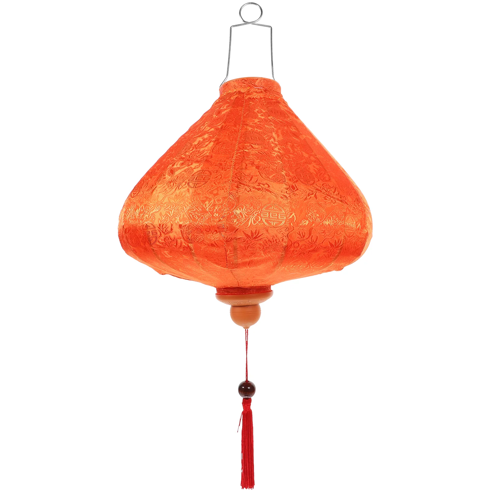 Lanterna da esterno Decorazioni retrò Lanterne piccole Lampadario manuale per bambini in tessuto arancione