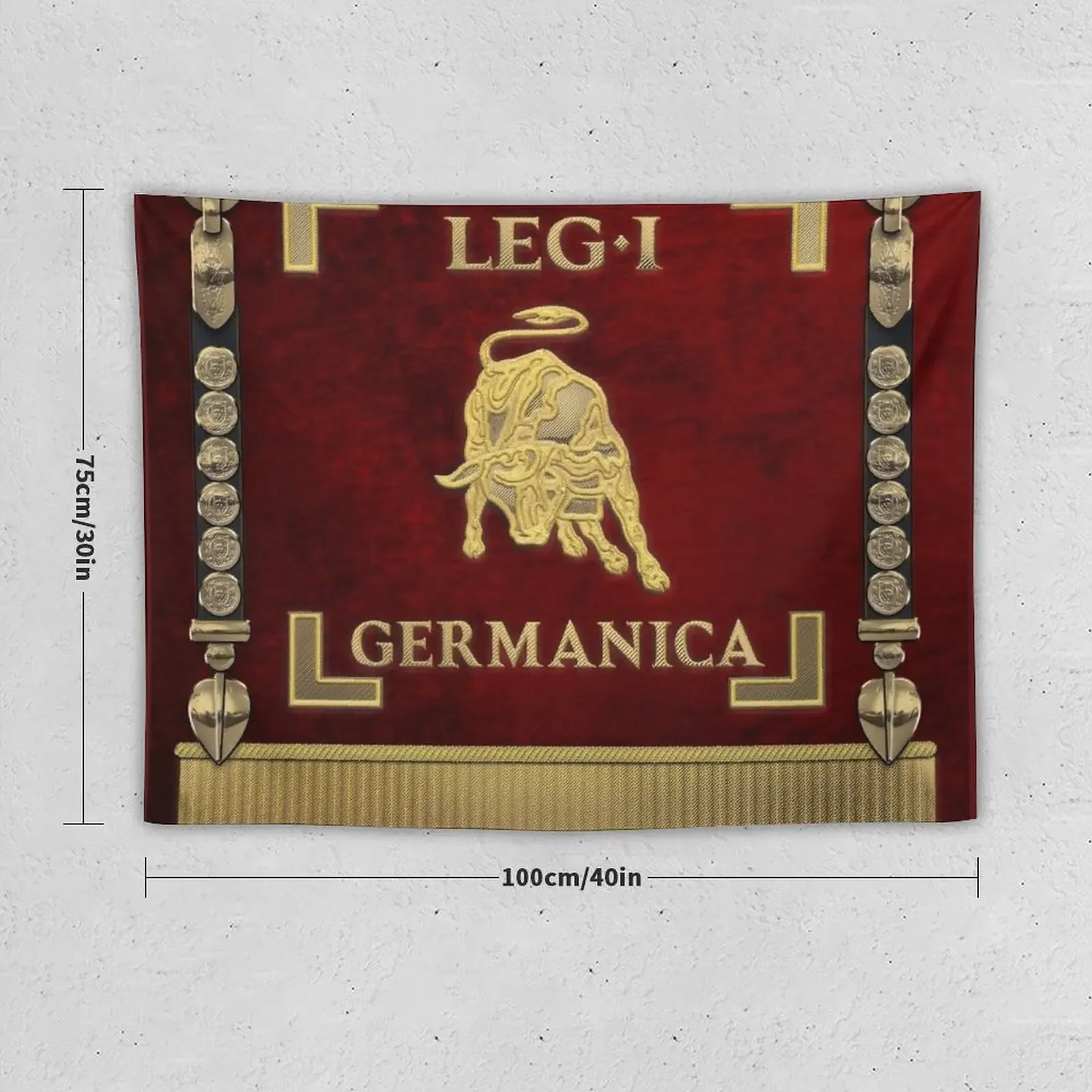 Standard of the 1st Germanic Legion - Vexillum of Legio I Germanica Tapestry Tapete For The Wall Anime Decor Tapestry