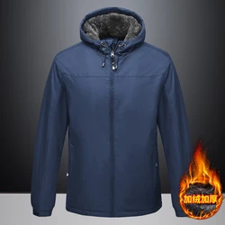 Men Winter New Outdoor Jet Ski Premium Snow Warm Parkas Jacket Coat Men Outwear Casual Hooded Waterproof Thick Fleece Parka Men