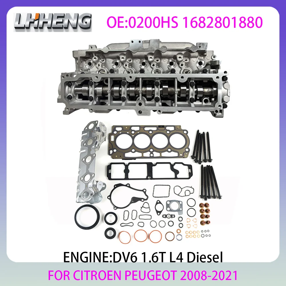 Kit de revisão da junta do cabeçote do cilindro para CITROEN BERLINGO C3 C4 C5 DS3 DS4 DS5 PEUGEOT 2008 1.6L 1.6 L T L4 Diesel 08-21 0200HS DV6