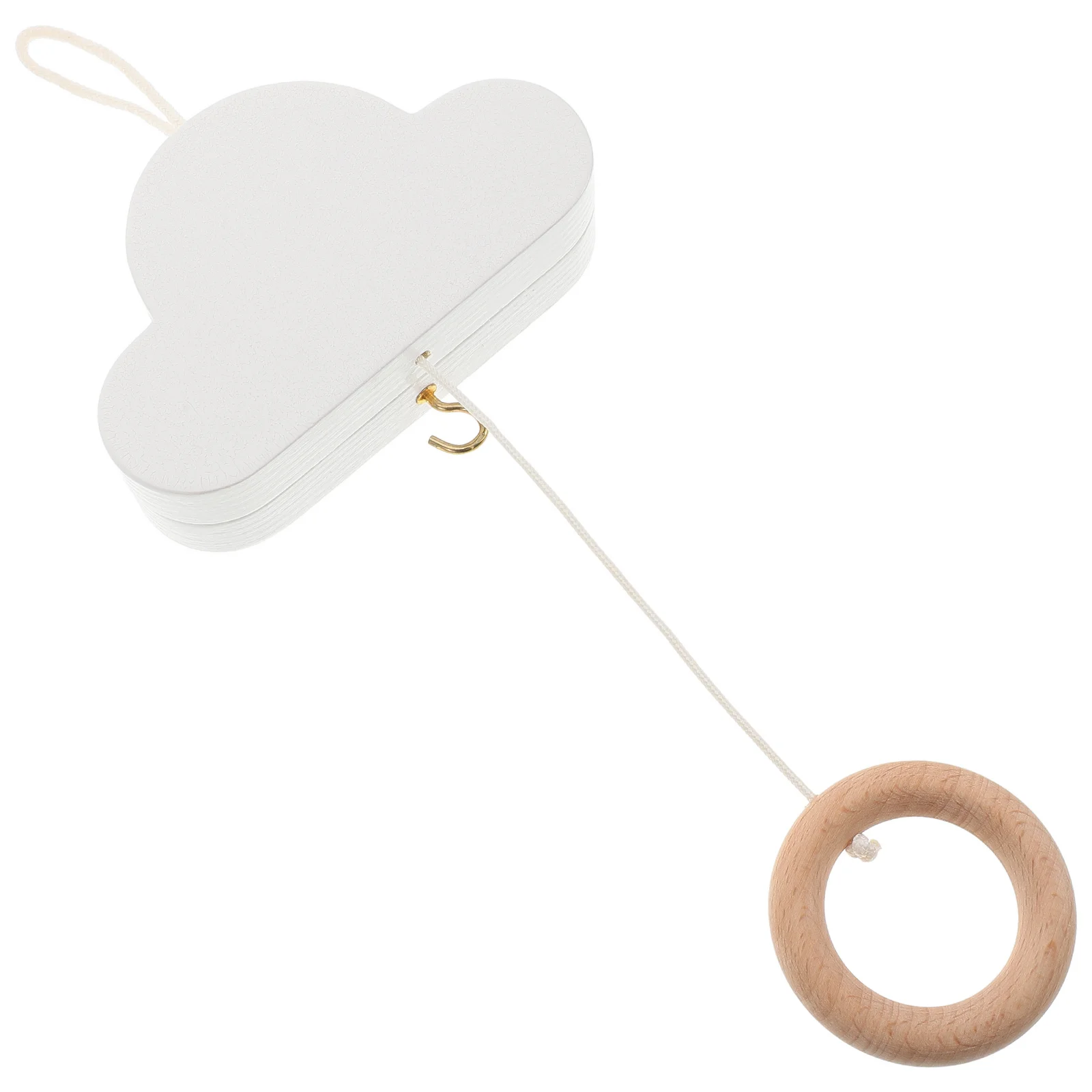 Mobiles Babybett in Wolkenform zum Aufhängen, Kinderzimmer-Dekoration, minimalistischer Boho-Stil, verstellbares Kinderbett, handgefertigte Babybettglocke