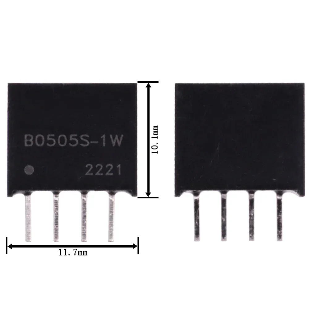 1/5PCS New Origina B0505S-1W SIP-4 IC 5V To 5V Converter DC DC Power Module Converter 1000VDC Isolation B0505S-1WR2 B0505S-1WR3