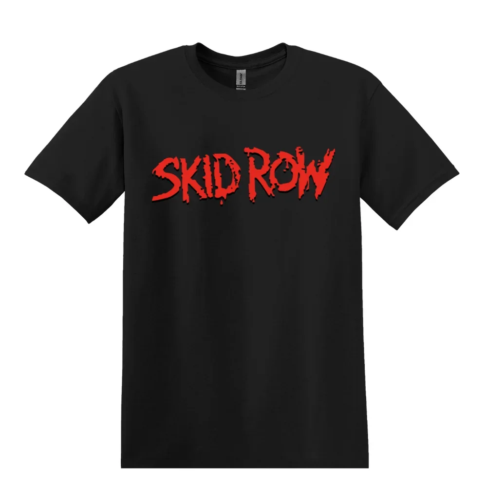 تي شيرت Skid Row Heavy Metal Rock Band باللون الأسود #5