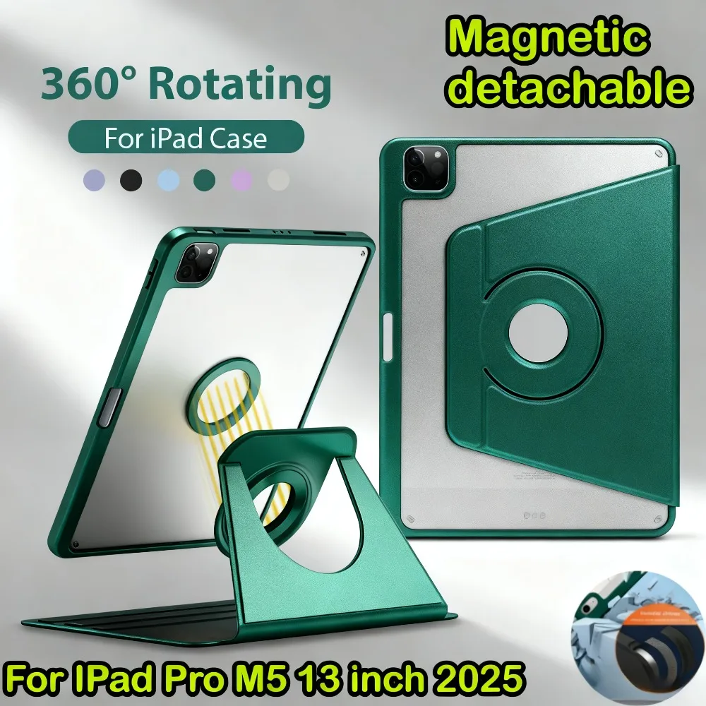 

Magnetic Detachable Case for IPad Pro M5 13 12.9 11 M4 A16 Air 11 13 M3 M2 6 5 4 9 10 11 th Mini 6 7 10.2 10.5 Protective Cover