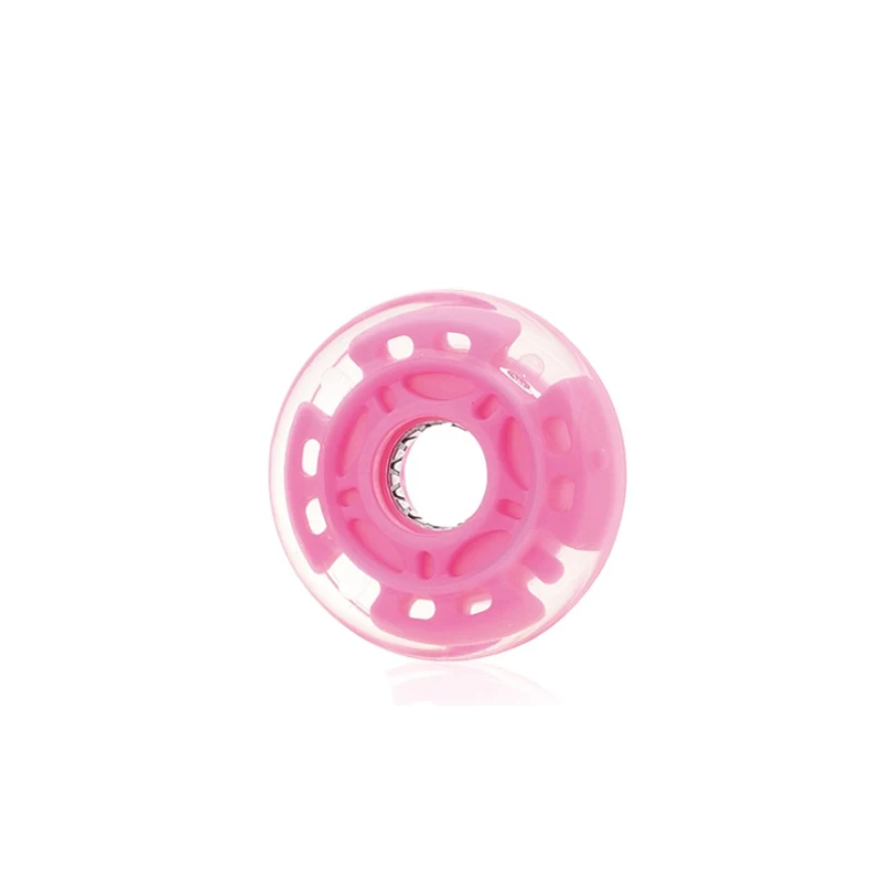 Single Row Skate Glitter Wheel Eco-friendly Wear Resistant Roller Skate Luminous Pouring PU Wheels