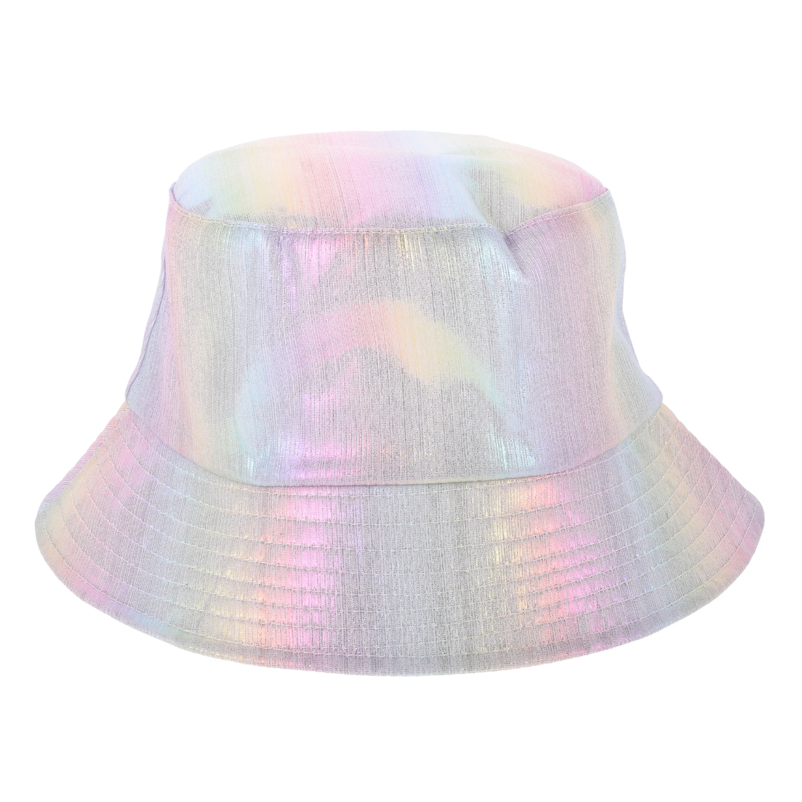 

Imitation Patent Bucket Hat Foldable Sun Hats Wide Brim Women Fashion Punk Accessory Style Comfortable
