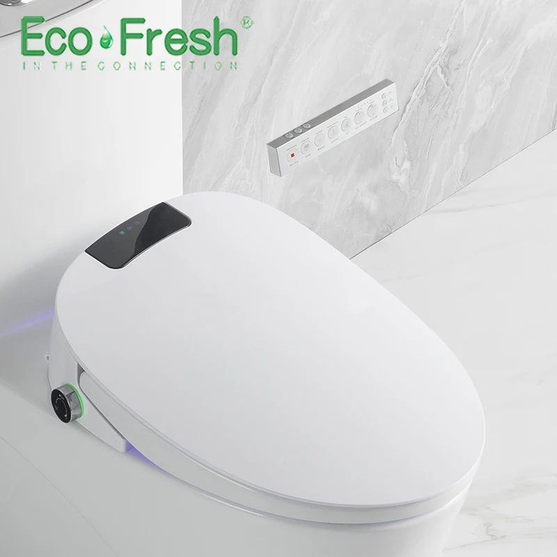 EcoFresh Smart toilet seat Electric Bidet cover intelligent bidet heat clean dry Massage care for child woman the old