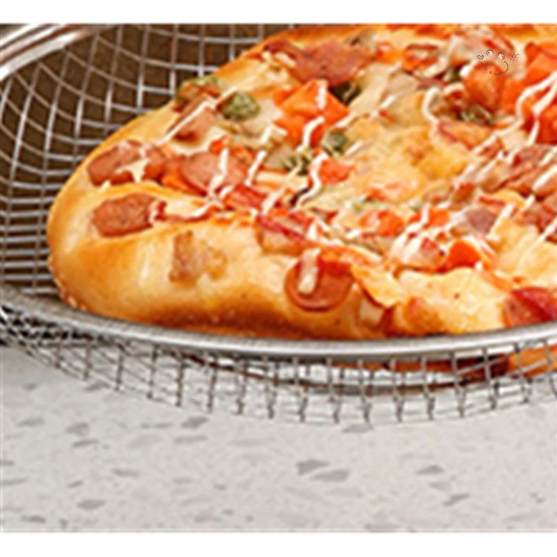 

[H8G] Stainless Steel Filter Tray Disk Reusable Round Mesh Basket Frying Grilling Kitchen Strainer Fruit Vegetable Water Filter