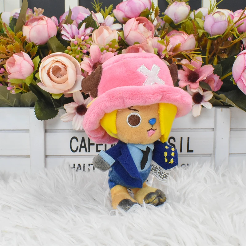 One Piece Original Plüsch-Schlüsselanhänger Puppe 12cm Laboon Luffy Tony Chopper Laboon Sabo Weiches Stofftier Rucksack-Anhänger Spielzeug – Detail 10