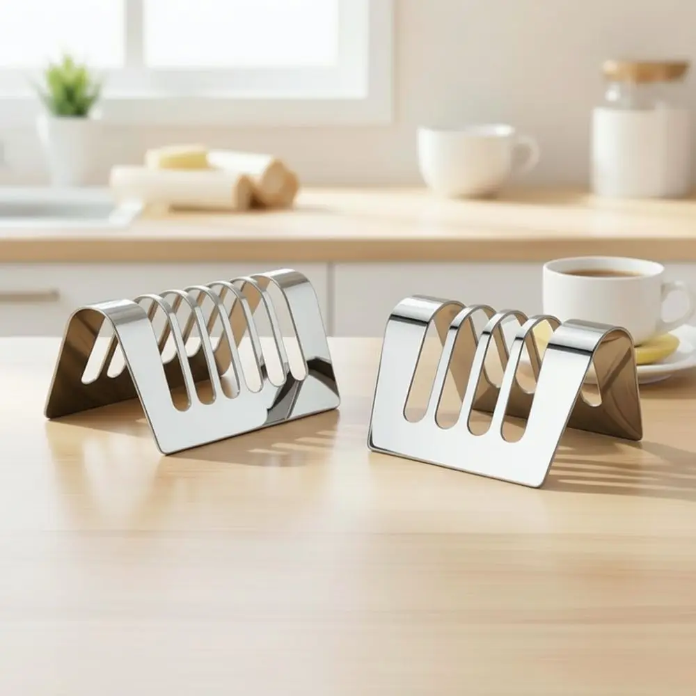 Stainless Steel Toast Rack Bread Holder Kitchen Cooling Stand Organizer Display Shelf For Countertop Accessories