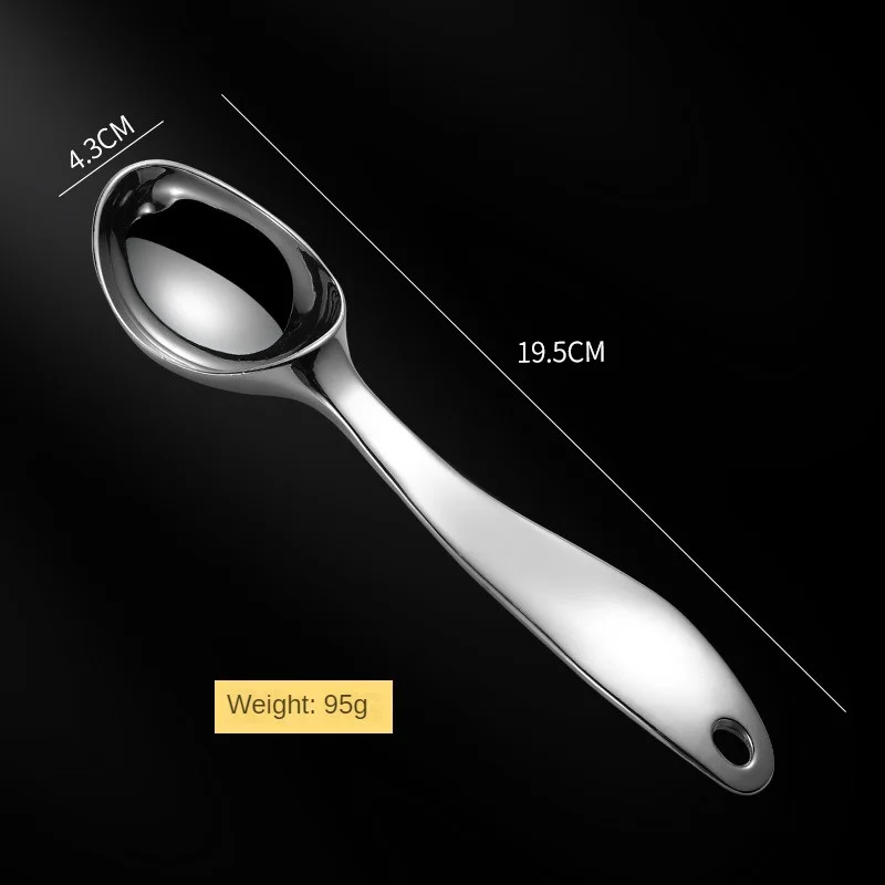 Zinc Alloy Digging Spoon Unique Design Convenient Smooth Surface Best Seller High Quality Popular Fruit Spoon Dessert Time Trend