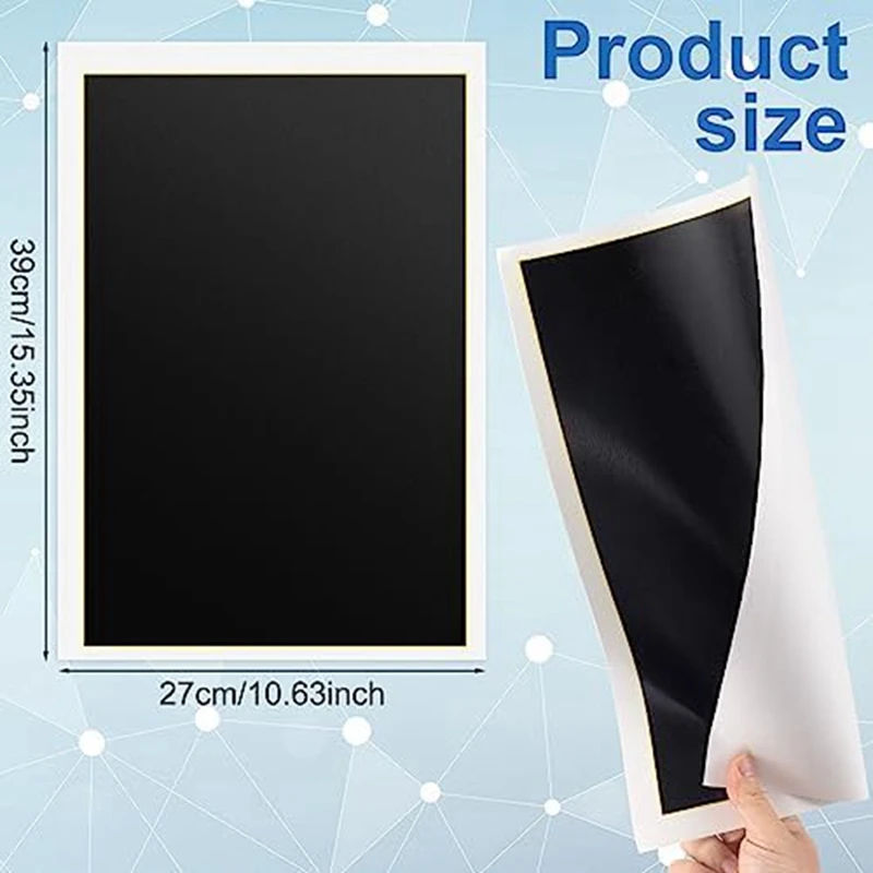 4 PCS Black Laser Engraving Marking Paper, 39X27cm Laser Color Engraving Paper for Metal, Glass, Ceramics