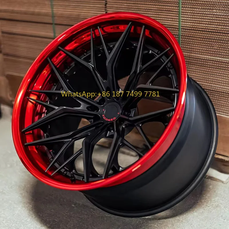 

Custom New 2 Piece Monoblock 5x1143 5x120 5x130 5x112 Forged Alloy Deep Concave Car Wheels 15-22 Inch