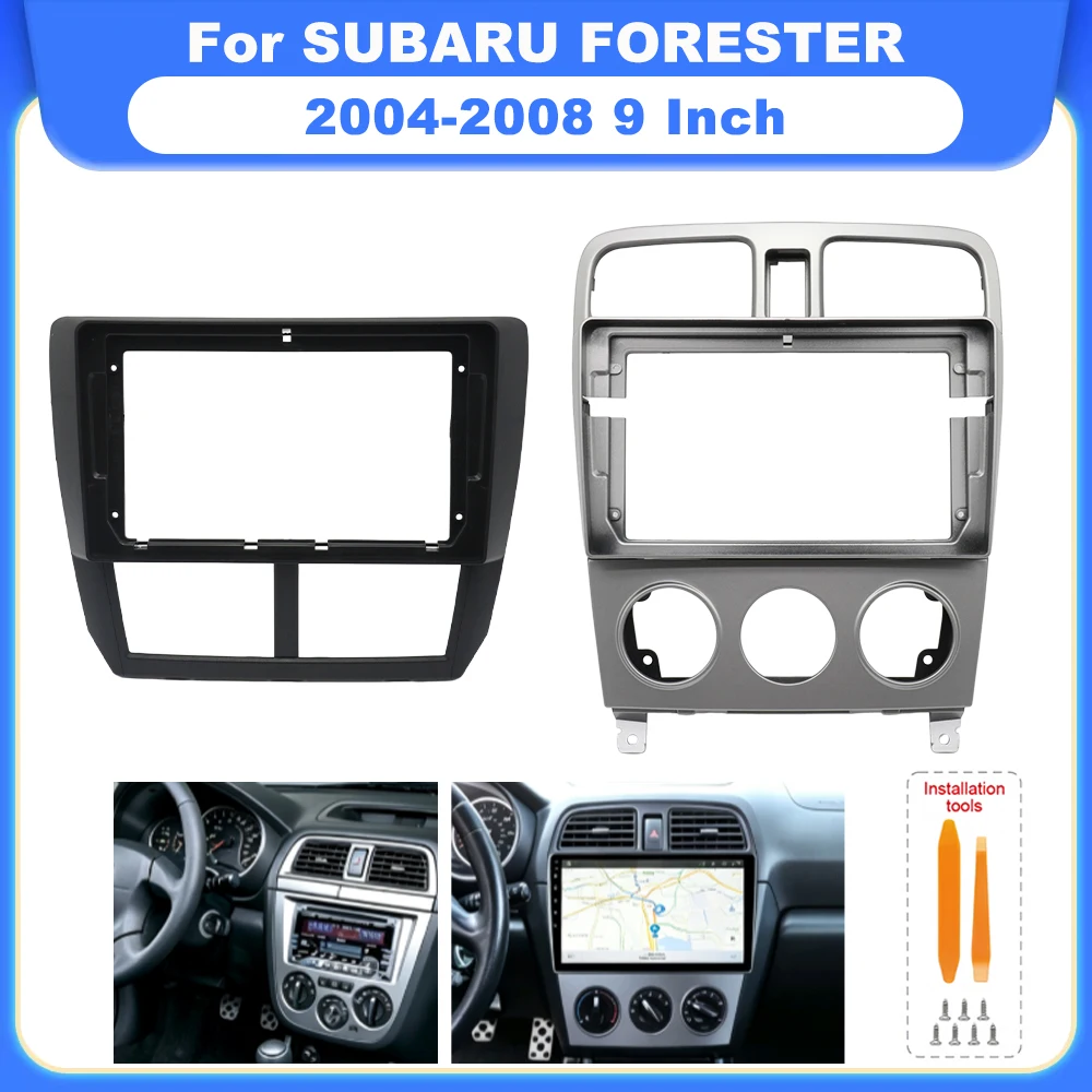For SUBARU FORESTER 2004‑2008 9 Inch Android Car Stereo Radio Multimedia Video Player Screen Frame Harness Cables Adapter